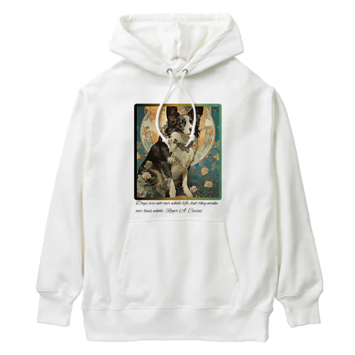 賢く魅力的ボーダーコリー Heavyweight Hoodie