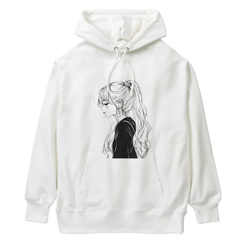 横顔のときめき Heavyweight Hoodie