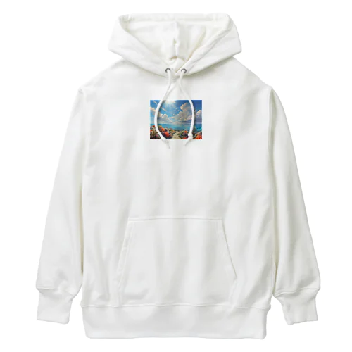 古（いにしえ）に、太陽の下に海洋と海草がありけり Heavyweight Hoodie