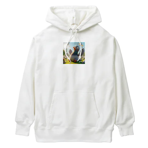 明るい子供のハト Heavyweight Hoodie