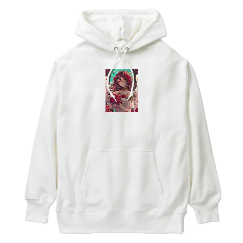 バラ好きの女性　なでしこ1478 Heavyweight Hoodie