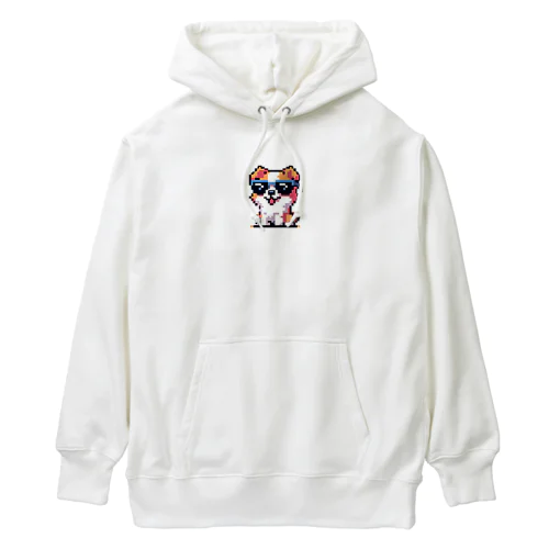 きらりんサングラスわんこ Heavyweight Hoodie