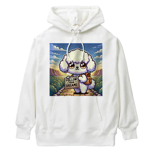 華やかで愛らしいトイプードル Heavyweight Hoodie