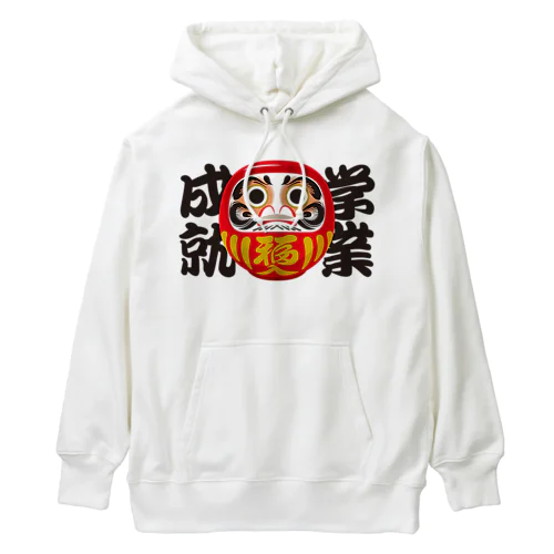 「学業成就」だるま ダルマ 達磨  Heavyweight Hoodie