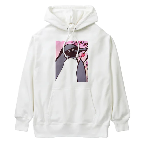 ペンギンと桜の木 Heavyweight Hoodie