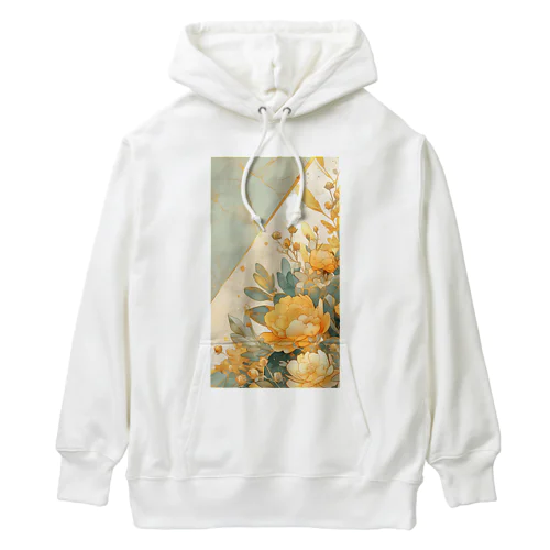 Lucky Flower Green Yellow Heavyweight Hoodie