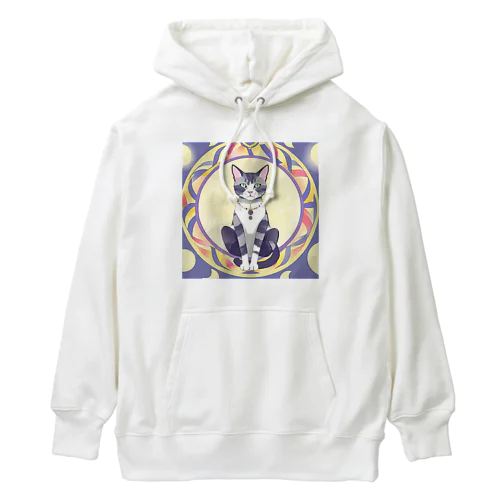 猫と魔法陣 Heavyweight Hoodie