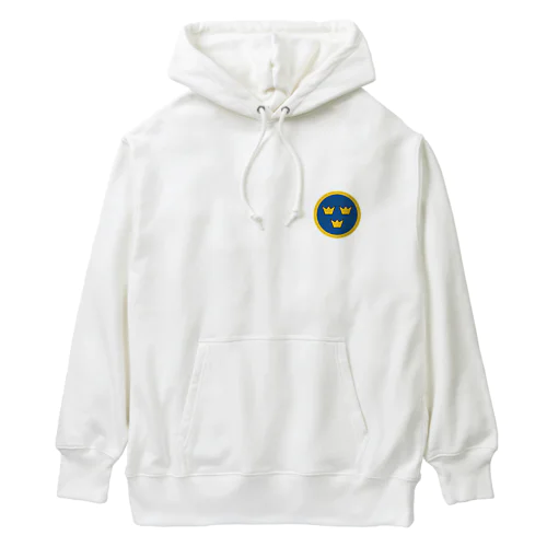 国籍マーク　スウェーデン（ワンポイント） Heavyweight Hoodie