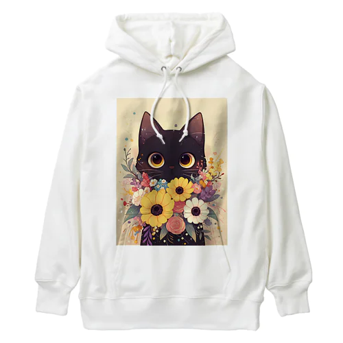 花束を猫に　Hime  253 Heavyweight Hoodie