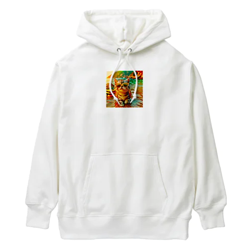 かわいい猫のイラストグッズ Heavyweight Hoodie