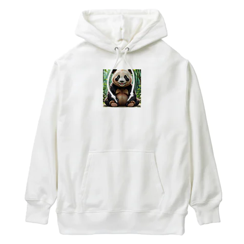 笑顔がかわいいパンダ Heavyweight Hoodie