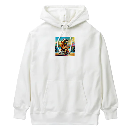 キャップ犬2 Heavyweight Hoodie