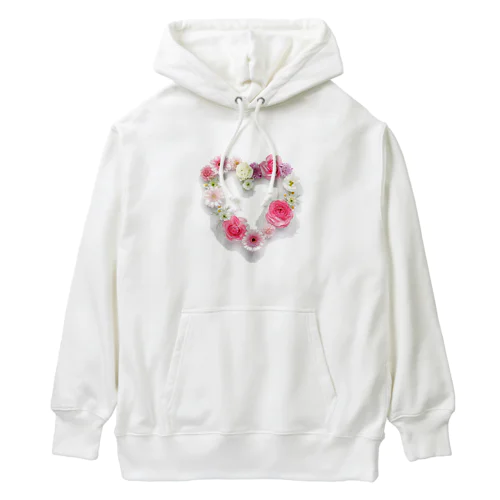 花ハート Heavyweight Hoodie