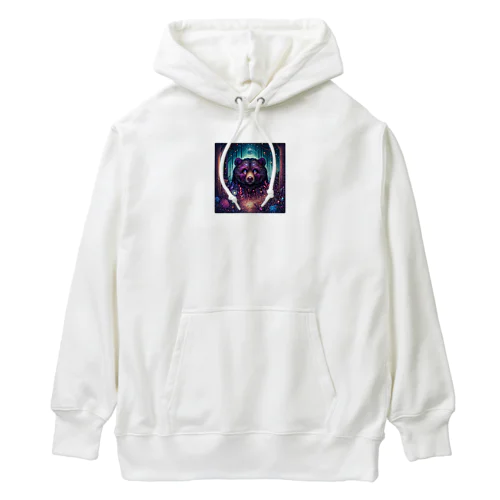 不気味で可愛い熊001 Heavyweight Hoodie