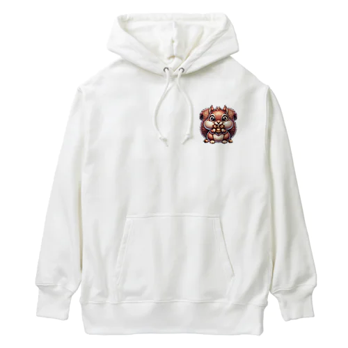 リスのラッキー（AI生成） Heavyweight Hoodie