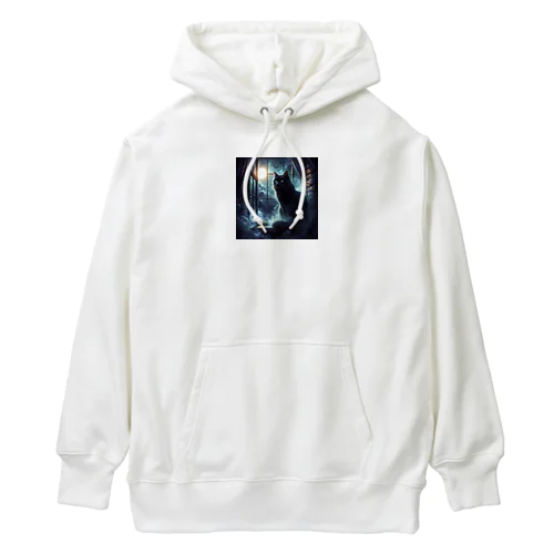 神秘的な猫 Heavyweight Hoodie