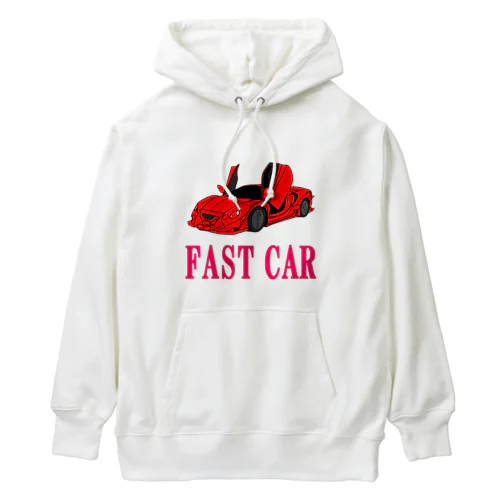 にゃんこ王子 ファストカー（赤） Heavyweight Hoodie