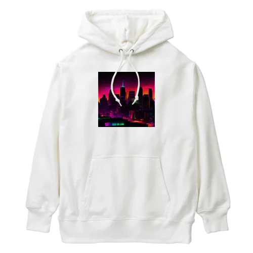 ネオンカラーで輝く都市2 Heavyweight Hoodie