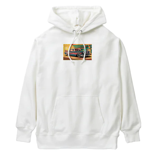 レトロな車 Heavyweight Hoodie