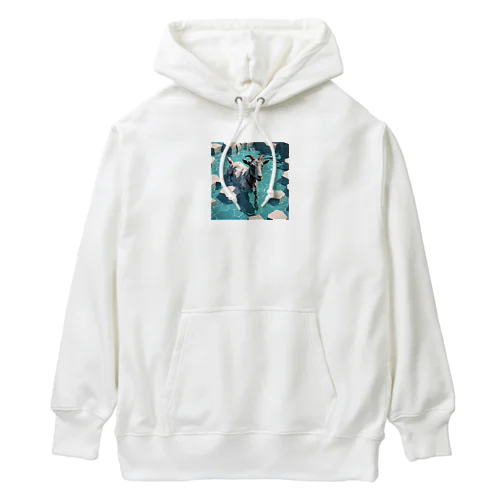 Water goat 2 Heavyweight Hoodie