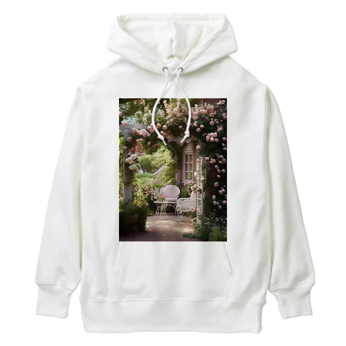 バラの庭園　なでしこ1478 Heavyweight Hoodie