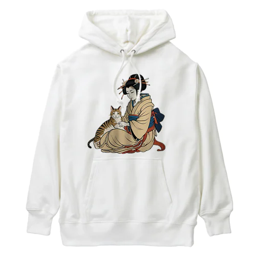 いつの時代も猫が好き Heavyweight Hoodie