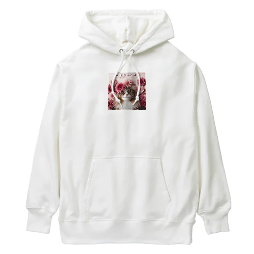 猫とダリア Heavyweight Hoodie