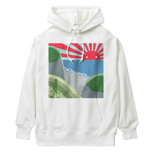 浜辺の朝日 Heavyweight Hoodie