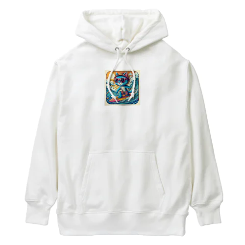 猫サーファーたま Heavyweight Hoodie