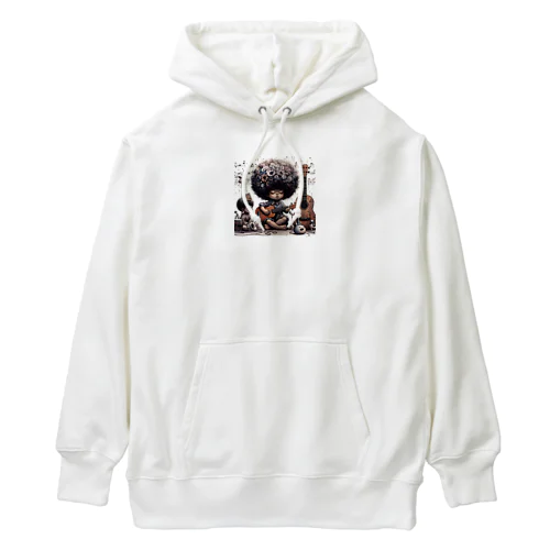 ウクレレを奏でる天才 Heavyweight Hoodie