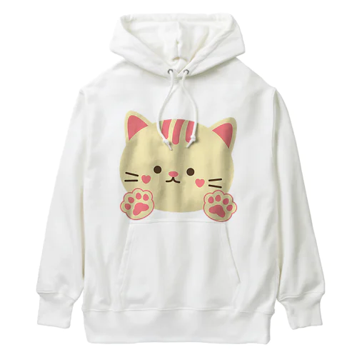 猫の可愛い画像のグッツ販売『ねこりんぱ』 Heavyweight Hoodie