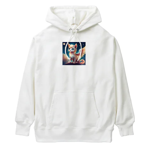 かわいいベガ猫のイラストグッズ Heavyweight Hoodie