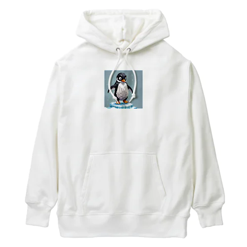 ちょっと切なそうなペンギン Heavyweight Hoodie