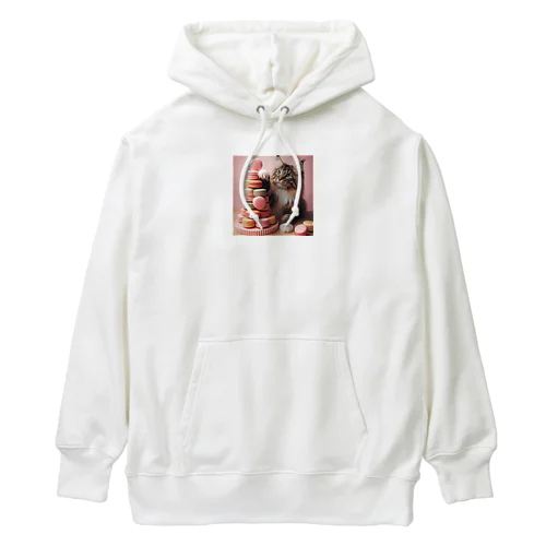 猫とマカロン Heavyweight Hoodie