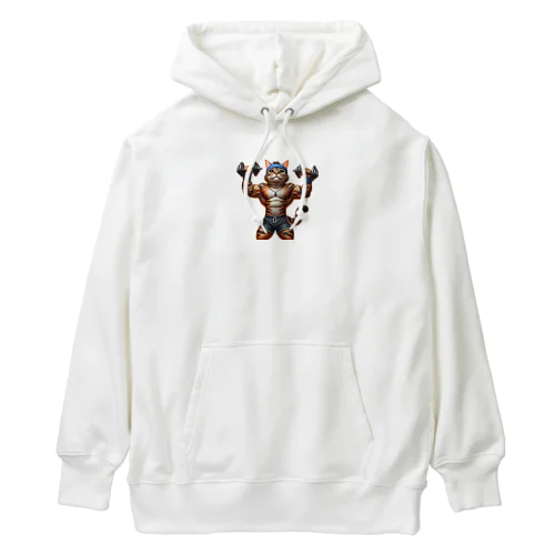 筋ネコ Heavyweight Hoodie