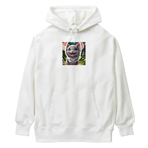 このチャーミングなネズミがあなたの心を癒します。 Heavyweight Hoodie