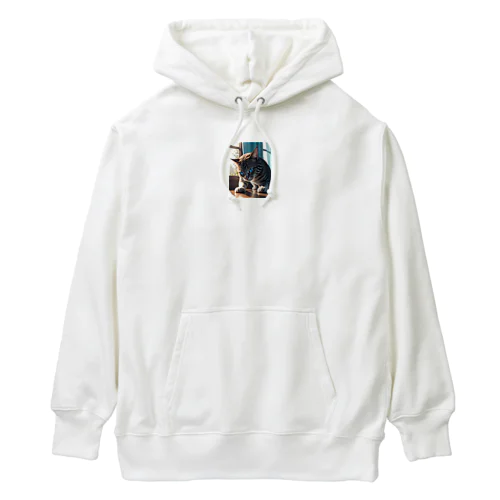 蒼い瞳の猫ちゃん2 Heavyweight Hoodie