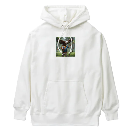 イーグルとアーチェリー.. png Heavyweight Hoodie