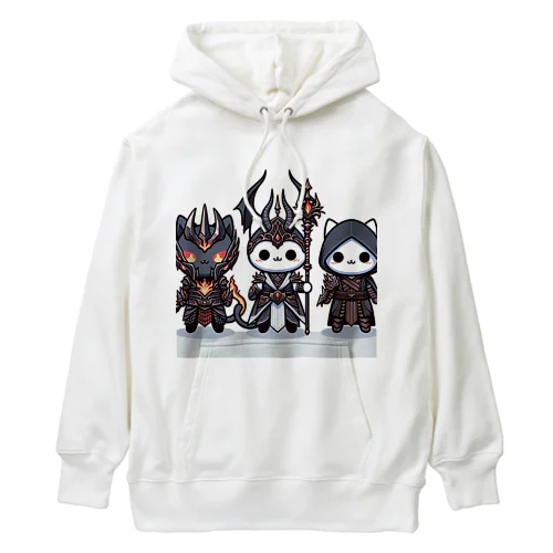 魔王にゃんこと側近にゃんこ Heavyweight Hoodie