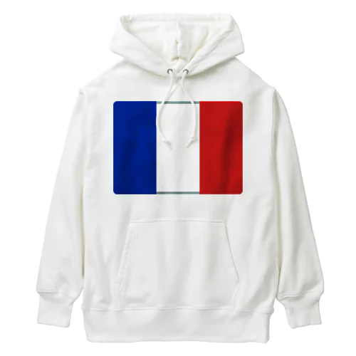 フランスの国旗 ヘビーウェイトパーカー
