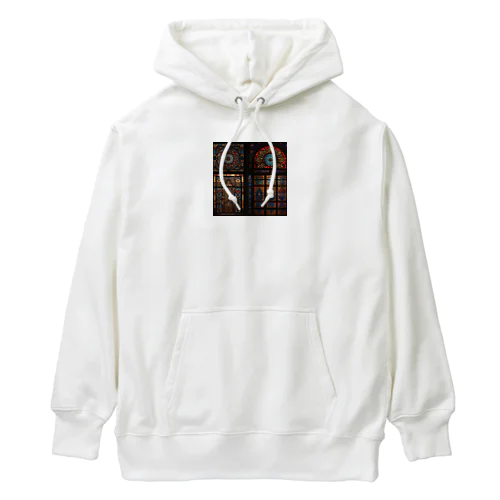 中東の宮殿のステンドグラス Heavyweight Hoodie