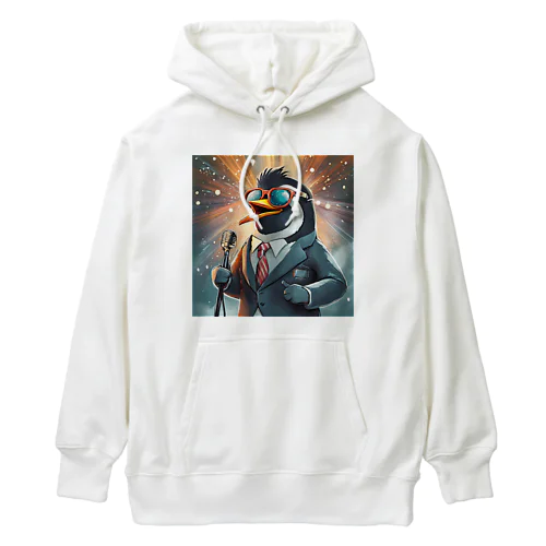 ロックスターなペンギン Heavyweight Hoodie