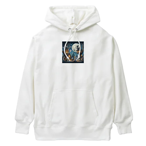 猫と妖精の暮らす世界 Heavyweight Hoodie