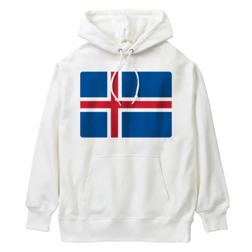 アイスランドの国旗 ヘビーウェイトパーカー