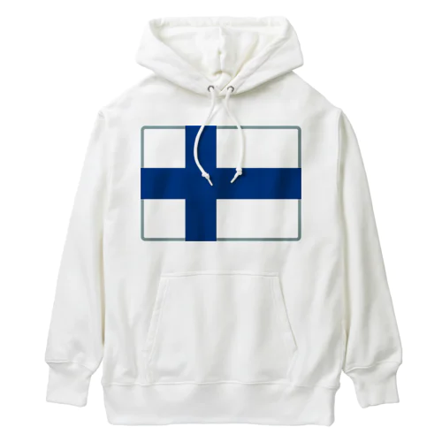 フィンランドの国旗 Heavyweight Hoodie