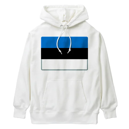 エストニアの国旗 ヘビーウェイトパーカー