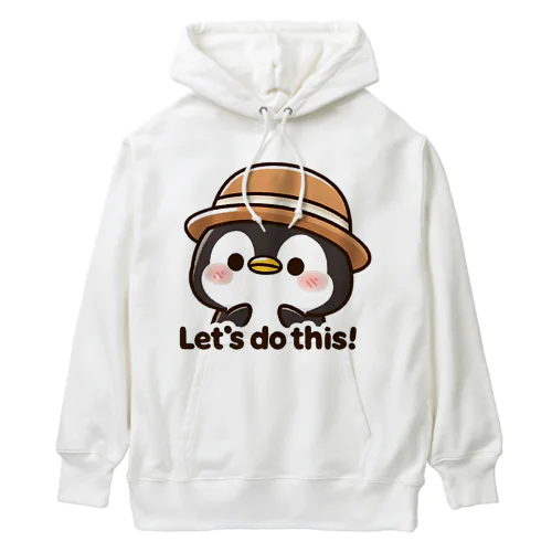 Lets do this penguin Heavyweight Hoodie