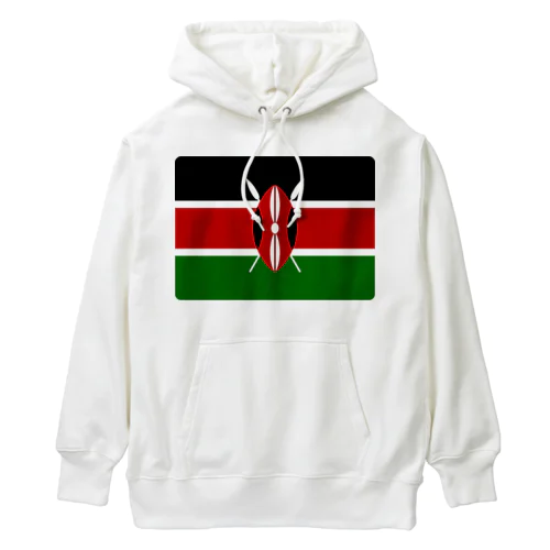 ケニアの国旗 ヘビーウェイトパーカー