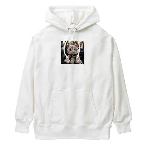 車でお出かけネコちゃん Heavyweight Hoodie