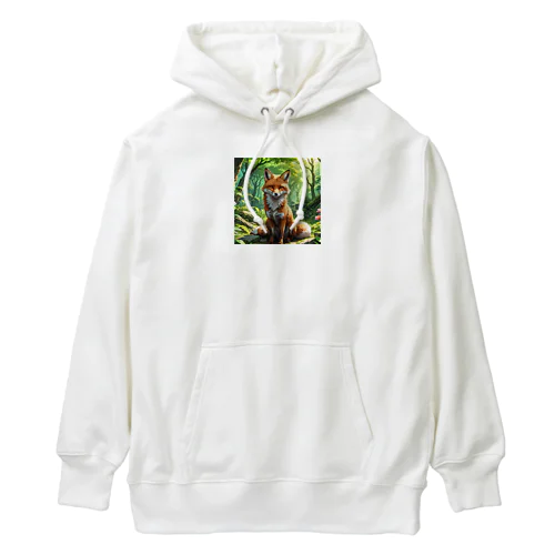 可愛いキツネ Heavyweight Hoodie